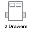 2 Drawers (+£40)